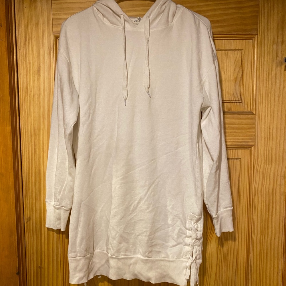 White long sweater
